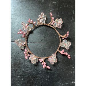 Partylite Pink Dew Drip Candle Ring